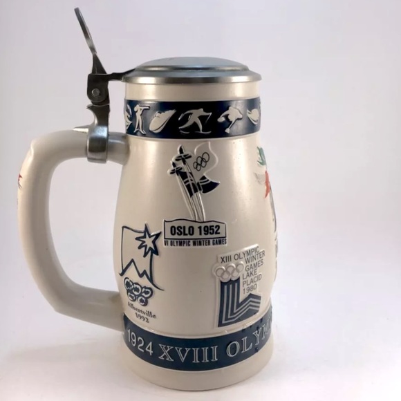 Nagano 1998 Winter Olympic Games colorful beer stein from Anheuser Busch - Picture 2 of 6